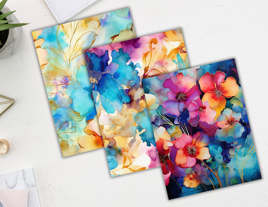 Floral cardstock