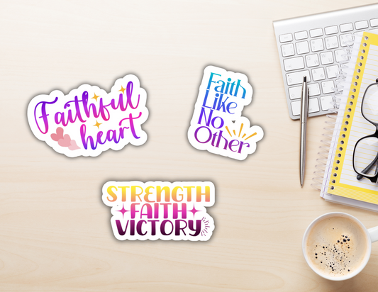 Faith inspired sticker set 2